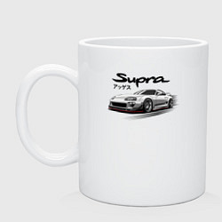 Кружка керамическая Toyota Supra A80, цвет: белый