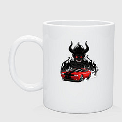 Кружка керамическая Dodge - Demon SRT, цвет: белый