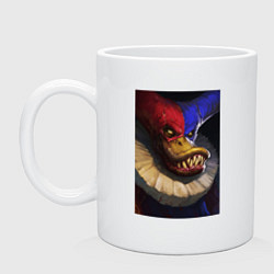 Кружка керамическая Черный плащ - Квага, цвет: белый