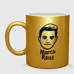 Кружка керамическая Marco Reus, цвет: золотой