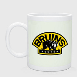 Кружка керамическая HC Boston Bruins Label, цвет: фосфор