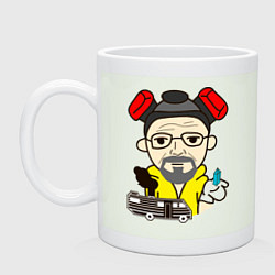 Кружка керамическая Heisenberg Faceq, цвет: фосфор