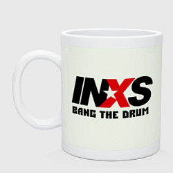 Кружка керамическая INXS, цвет: фосфор