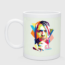 Кружка керамическая Kurt Cobain: Colors, цвет: фосфор