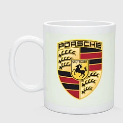 Кружка керамическая Porsche, цвет: фосфор