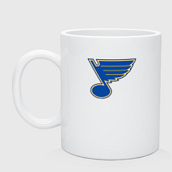 Кружка керамическая St Louis Blues, цвет: белый