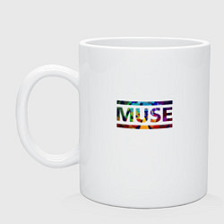 Кружка керамическая Muse Colour, цвет: белый