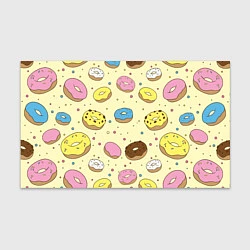 Бумага для упаковки Сладкие пончики, цвет: 3D-принт