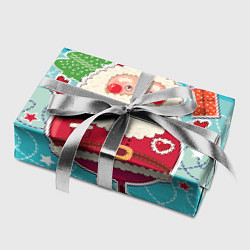 Бумага для упаковки Дед мороз с подарками, цвет: 3D-принт — фото 2