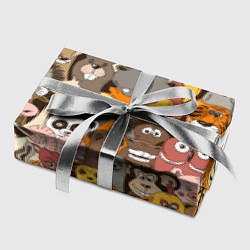 Бумага для упаковки Прикольные зверушки, цвет: 3D-принт — фото 2