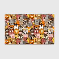 Бумага для упаковки Прикольные зверушки, цвет: 3D-принт