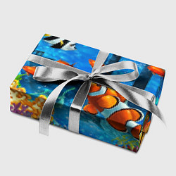 Бумага для упаковки На глубине Рыбки Пляжная, цвет: 3D-принт — фото 2