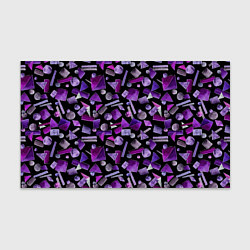 Бумага для упаковки Геометрический фиолетовый, цвет: 3D-принт