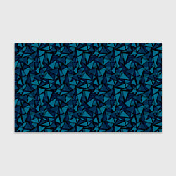 Бумага для упаковки Синий полигональный паттерн, цвет: 3D-принт