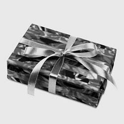 Бумага для упаковки Черно -белый полосатый узор, цвет: 3D-принт — фото 2