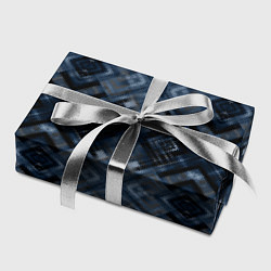 Бумага для упаковки Темный синий абстрактный узор, цвет: 3D-принт — фото 2