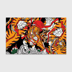 Бумага для упаковки Самурайский тигр, цвет: 3D-принт