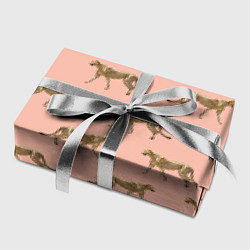 Бумага для упаковки Гепарды на розовом, цвет: 3D-принт — фото 2