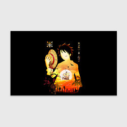 Бумага для упаковки Силуэт Луффи One piece, цвет: 3D-принт