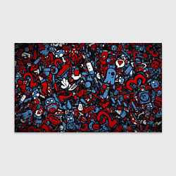 Бумага для упаковки RedBlue stikers