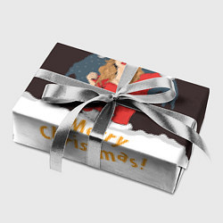 Бумага для упаковки Снегурка Merry Christmas, цвет: 3D-принт — фото 2