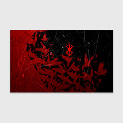 Бумага для упаковки БЕРСЕРК КЛЕЙМО ЛОГО СТАЯ ВОРОН, RED CROW, цвет: 3D-принт