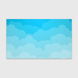 Бумага для упаковки Голубые облака, цвет: 3D-принт