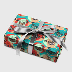 Бумага для упаковки Прикольные Мопсы, цвет: 3D-принт — фото 2