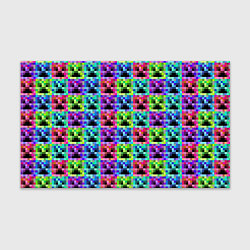 Бумага для упаковки МАЙНКРАФТ MINECRAFT ЦВЕТНЫЕ КРИПЕРЫ, цвет: 3D-принт