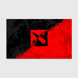 Бумага для упаковки DOTA 2 RED BLACK LOGO, БРЫЗГИ КРАСОК, цвет: 3D-принт