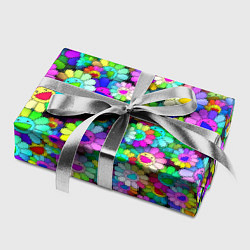 Бумага для упаковки Rainbow flowers, цвет: 3D-принт — фото 2