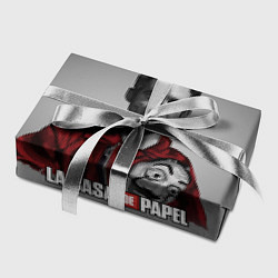 Бумага для упаковки LA CASA DE PAPEL - БУМАЖНЫЙ ДОМ СЕРИАЛ, цвет: 3D-принт — фото 2