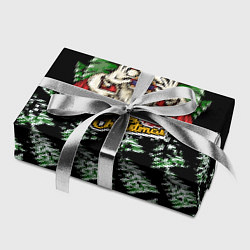 Бумага для упаковки Merry Christmas Santa с Ёлками, цвет: 3D-принт — фото 2