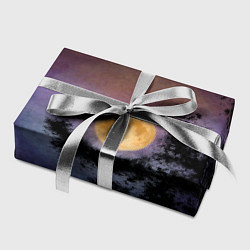 Бумага для упаковки Night sky with full moon by Apkx, цвет: 3D-принт — фото 2