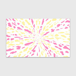 Бумага для упаковки Розовый с желтым принт тай-дай, цвет: 3D-принт