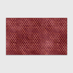 Бумага для упаковки Gold & Red pattern, цвет: 3D-принт