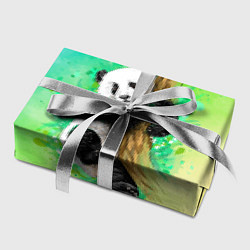Бумага для упаковки ПАНДА PANDA ЦВЕТНЫЕ КРАСКИ, цвет: 3D-принт — фото 2