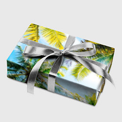 Бумага для упаковки Пальмы под солнцем, цвет: 3D-принт — фото 2