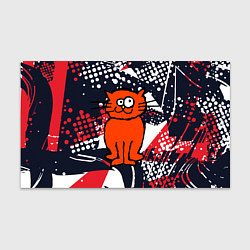 Бумага для упаковки Забаный красный кот, цвет: 3D-принт