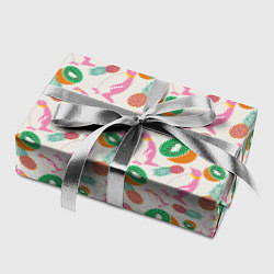 Бумага для упаковки Пингвины, киви и ананасы, цвет: 3D-принт — фото 2
