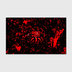 Бумага для упаковки Red Hot Chili Peppers, лого, цвет: 3D-принт
