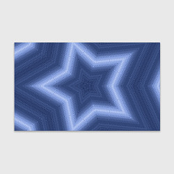 Бумага для упаковки Синий звездный современный узор, цвет: 3D-принт