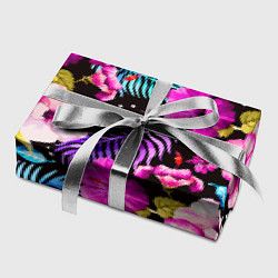Бумага для упаковки Floral pattern Summer night Fashion trend, цвет: 3D-принт — фото 2