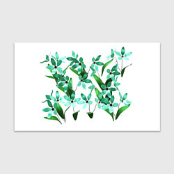 Бумага для упаковки Flowers green light, цвет: 3D-принт