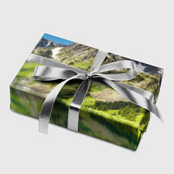 Бумага для упаковки Живописное горное озеро, цвет: 3D-принт — фото 2