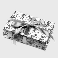 Бумага для упаковки Скелетон в шляпе, цвет: 3D-принт — фото 2