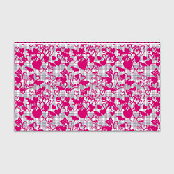 Бумага для упаковки Розовые черепа паттерн, цвет: 3D-принт