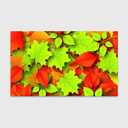 Бумага для упаковки Зелёные осенние листья, цвет: 3D-принт