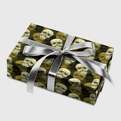 Бумага для упаковки Милитари улыбающиеся черепа, цвет: 3D-принт — фото 2