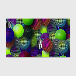 Бумага для упаковки Трехмерные разноцветные шары, цвет: 3D-принт